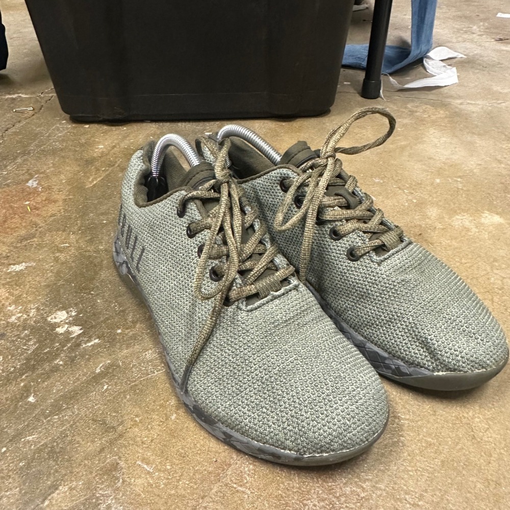 NOBULL‎ SuperFabric Trainer Olive Green Mens 9 Womens 10.5 Cross Training Shoes